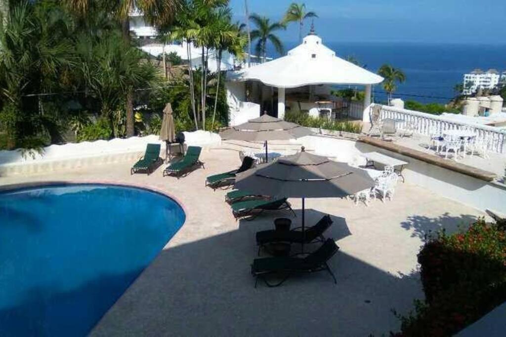 Villa Palmitas Acogedor Departamento Nivel Piscina Gigante Jardines อากาปุลโก ภายนอก รูปภาพ