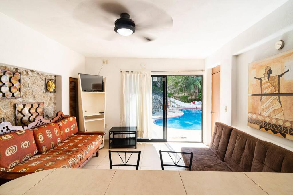 Villa Palmitas Acogedor Departamento Nivel Piscina Gigante Jardines อากาปุลโก ภายนอก รูปภาพ